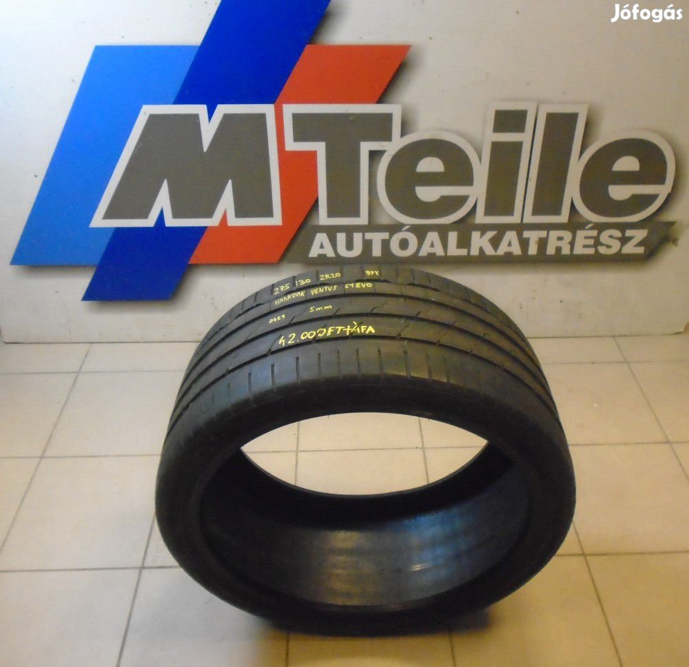 [GYÁRI HASZNÁLT] 1DB NYÁRI GUMI - 275/30ZR20 - 97Y - HANKOOK - VENTUS